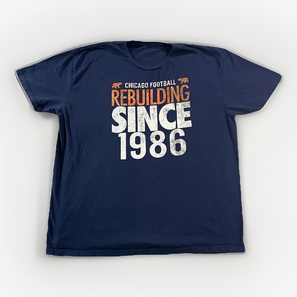 Chicago‎ Bears Retro Style T-Shirt XXL NFL Best Team Ever 1986